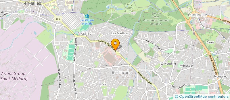 localisation de l'entreprise MADAME SABRINA BLIDI  SAINT-MEDARD-EN-JALLES