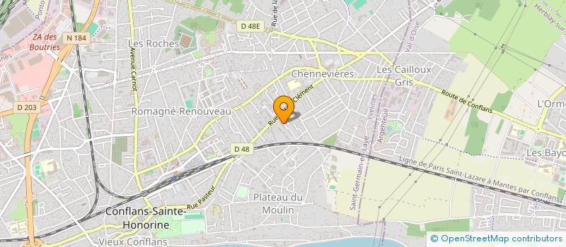 localisation de l'entreprise MADAME SABRINA BLOT  CONFLANS-SAINTE-HONORINE