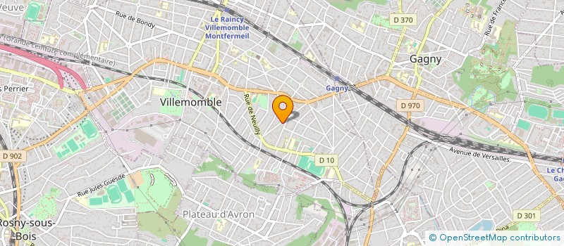 localisation de l'entreprise MADAME SABRINA BLUTEAU  VILLEMOMBLE