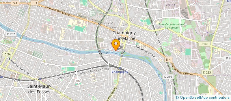 localisation de l'entreprise MADAME SABRINA BODIN à CHAMPIGNY-SUR-MARNE