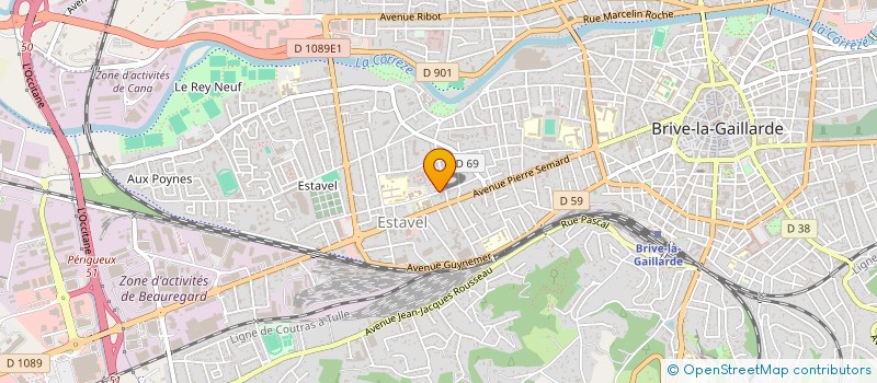 localisation de l'entreprise MADAME SABRINA BORGER  BRIVE-LA-GAILLARDE