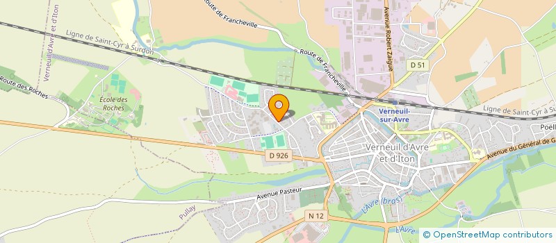 localisation de l'entreprise MADAME SABRINA BOTTET  VERNEUIL D'AVRE ET D'ITON