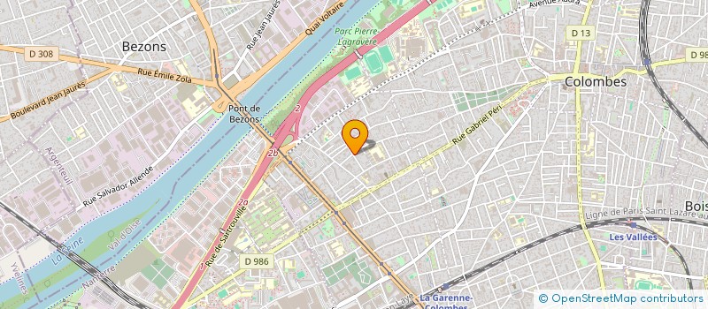 localisation de l'entreprise MADAME SABRINA BOUARICHA à COLOMBES