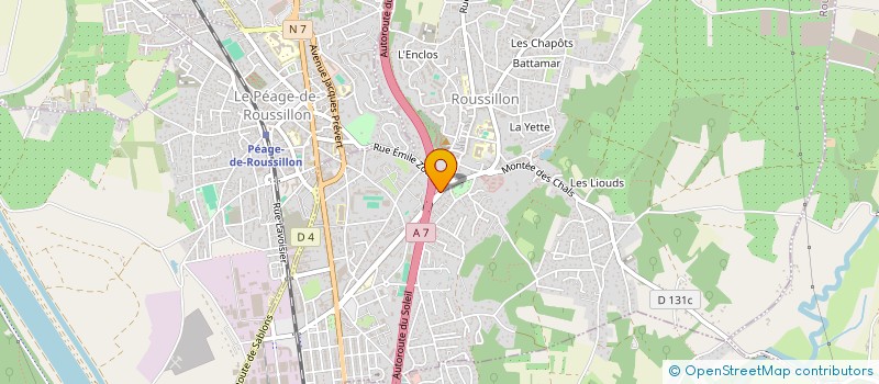 localisation de l'entreprise MADAME SABRINA BOUCHAMA  ROUSSILLON