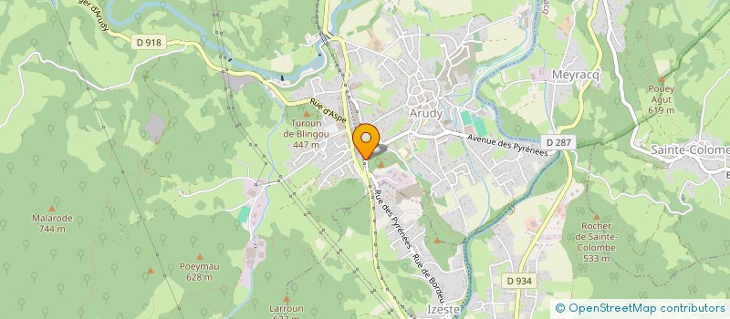 localisation de l'entreprise MADAME SABRINA BOUCHET à ARUDY