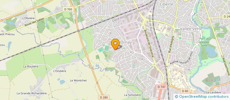 localisation de l'entreprise MADAME SABRINA BOUGUERBA à LA ROCHE-SUR-YON