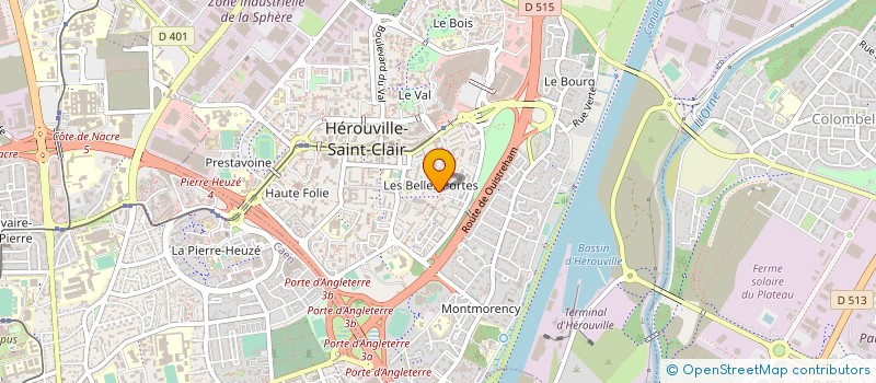 localisation de l'entreprise MADAME SABRINA BOUHENIA à HEROUVILLE-SAINT-CLAIR