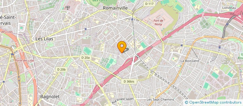 localisation de l'entreprise MADAME SABRINA BOULARES à ROMAINVILLE