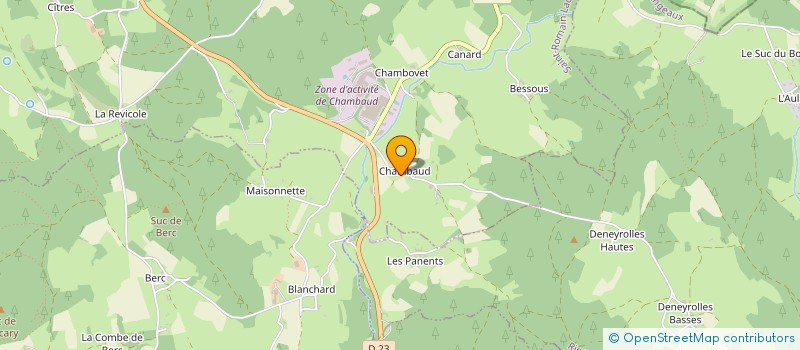 localisation de l'entreprise MADAME SABRINA BOULHOL  SAINT-ROMAIN-LACHALM