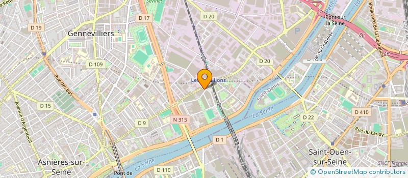 localisation de l'entreprise MADAME SABRINA BOULMAALI  ASNIERES-SUR-SEINE