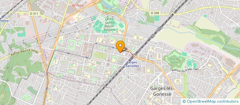 localisation de l'entreprise MADAME SABRINA BOUMAZA  SARCELLES