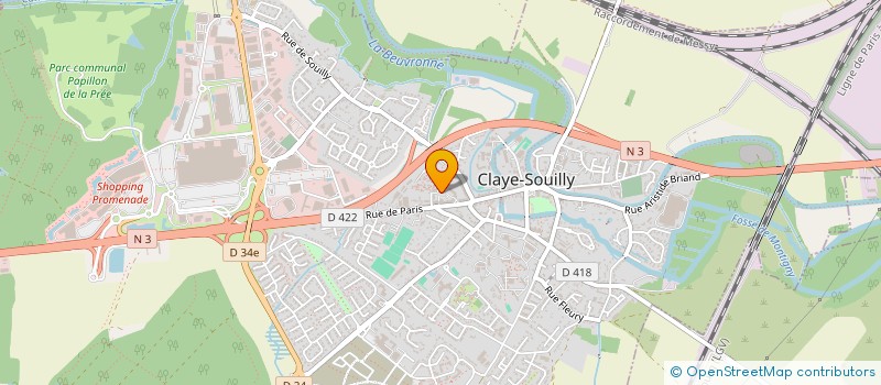 localisation de l'entreprise MADAME SABRINA BOUMESSAOUD  CLAYE-SOUILLY