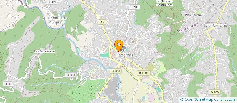 localisation de l'entreprise MADAME SABRINA BOURDELLES  PEGOMAS