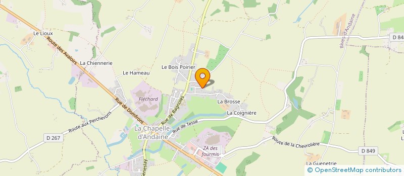 localisation de l'entreprise MADAME SABRINA BOURGAULT à RIVES D'ANDAINE