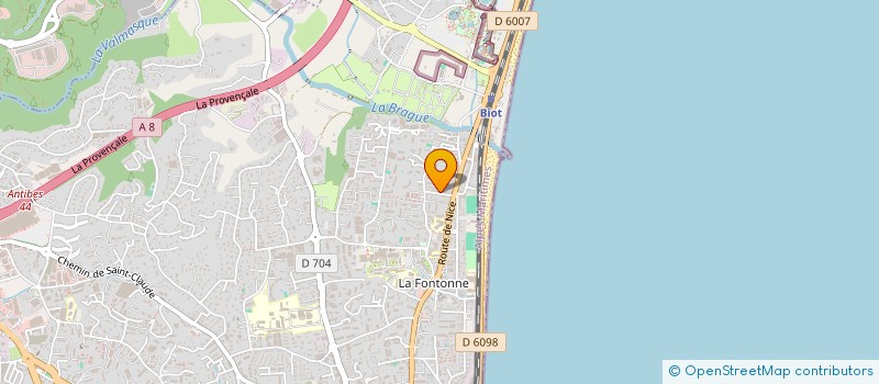 localisation de l'entreprise MADAME SABRINA BOURGINI à ANTIBES