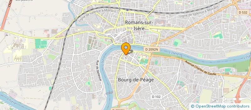 localisation de l'entreprise MADAME SABRINA BOUSSAID  BOURG-DE-PEAGE