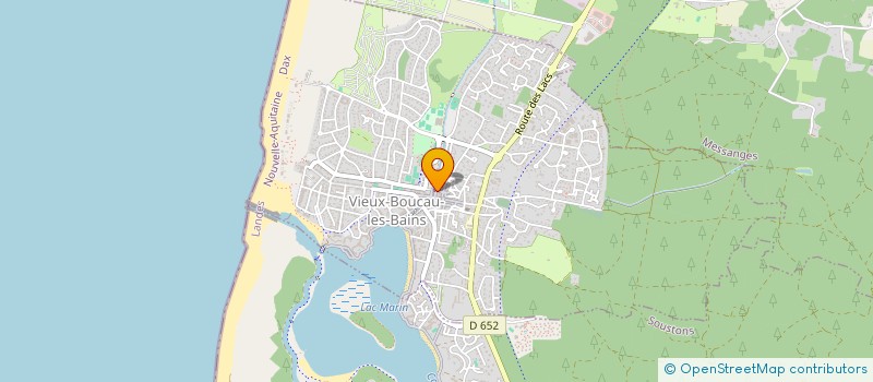 localisation de l'entreprise MADAME SABRINA BOUTIN  VIEUX-BOUCAU-LES-BAINS