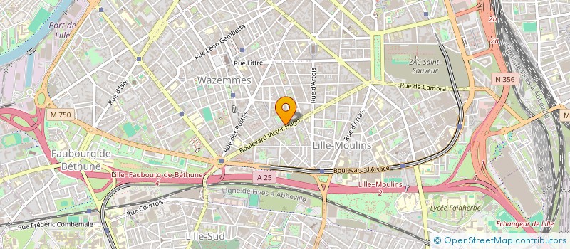 localisation de l'entreprise MADAME SABRINA BOUVET à LILLE