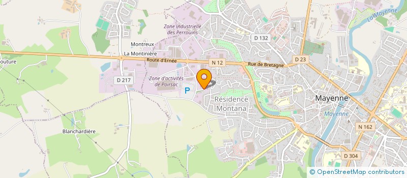 localisation de l'entreprise MADAME SABRINA BOUVIER  MAYENNE