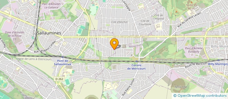 localisation de l'entreprise MADAME SABRINA BROGNART  SALLAUMINES