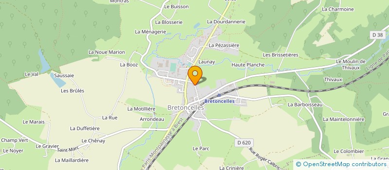 localisation de l'entreprise MADAME SABRINA BRUNET à BRETONCELLES