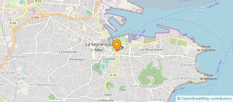 localisation de l'entreprise MADAME SABRINA BRUNET  LA SEYNE-SUR-MER