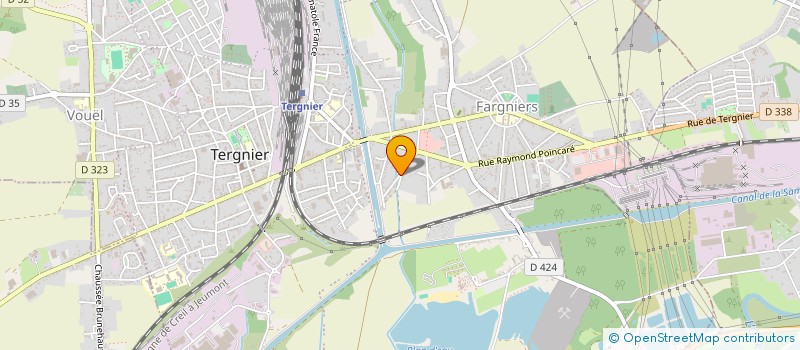 localisation de l'entreprise MADAME SABRINA BRUNI  TERGNIER