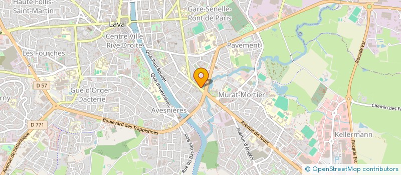 localisation de l'entreprise MADAME SABRINA BUCHER DEBIT à LAVAL