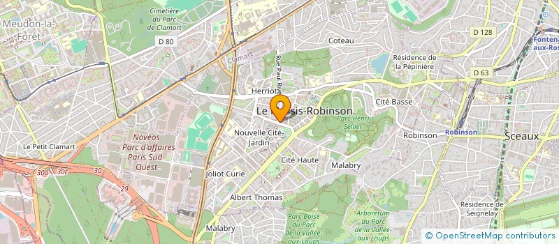 localisation de l'entreprise MADAME SABRINA CALVET  LE PLESSIS-ROBINSON