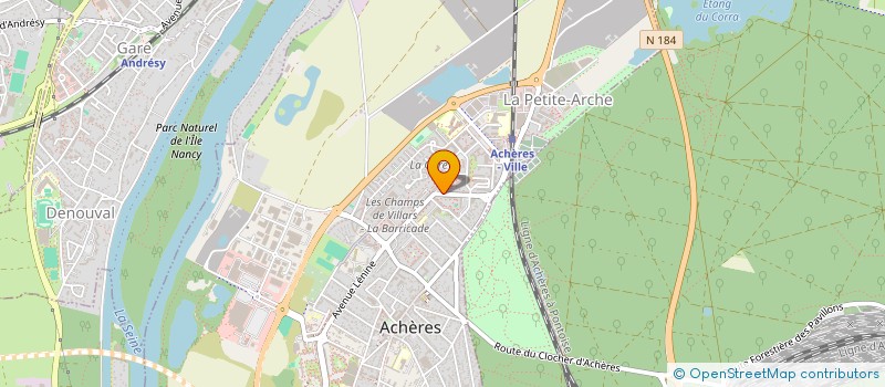 localisation de l'entreprise MADAME SABRINA CAMILLE à ACHERES