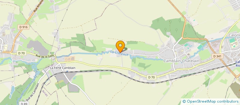 localisation de l'entreprise MADAME SABRINA CAPPART  CAMBLAIN-CHATELAIN