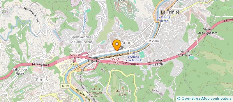 localisation de l'entreprise MADAME SABRINA CHAFINO à NICE