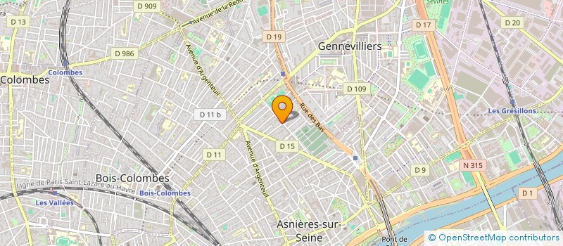 localisation de l'entreprise MADAME SABRINA CHEBANA  ASNIERES-SUR-SEINE