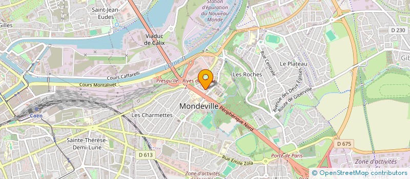 localisation de l'entreprise MADAME SABRINA CHENIET  MONDEVILLE