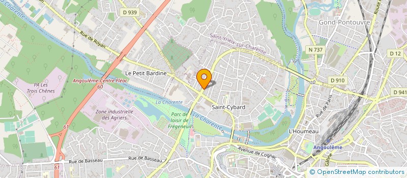 localisation de l'entreprise MADAME SABRINA CHEVRIER à ANGOULEME