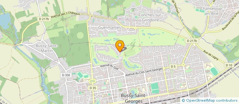 localisation de l'entreprise MADAME SABRINA CHOUF  BUSSY-SAINT-GEORGES