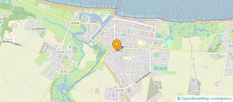 localisation de l'entreprise MADAME SABRINA CLEMENT  COURSEULLES-SUR-MER