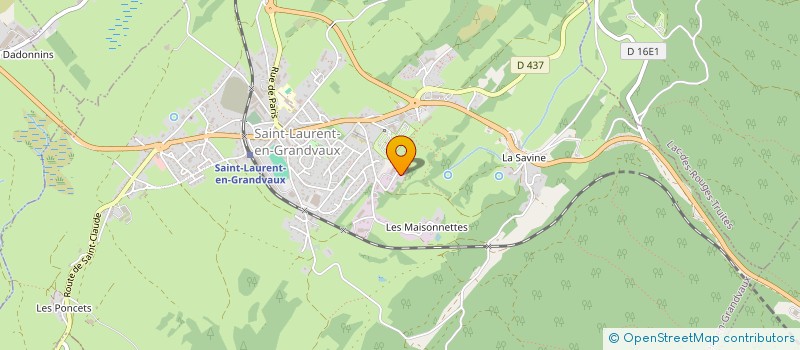 localisation de l'entreprise MADAME SABRINA CODIROLLE  SAINT-LAURENT-EN-GRANDVAUX