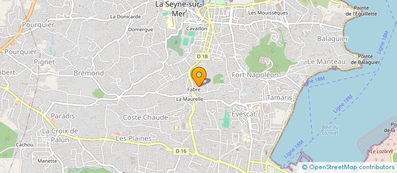 localisation de l'entreprise MADAME SABRINA COOREVITZ à LA SEYNE-SUR-MER