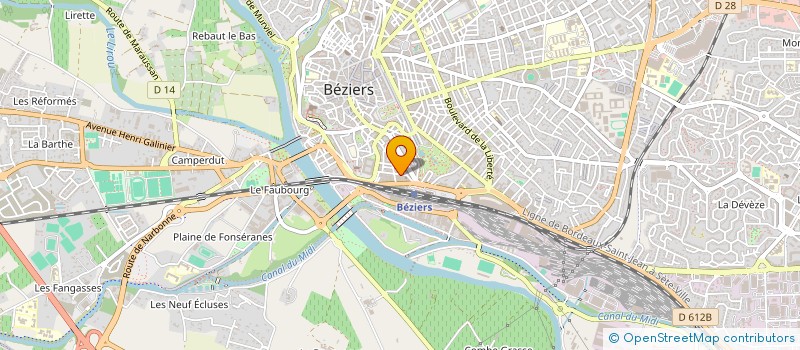 localisation de l'entreprise MADAME SABRINA CORDOIN  BEZIERS
