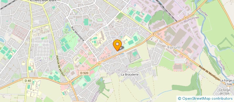 localisation de l'entreprise MADAME SABRINA COUPLET à CHATEAUROUX