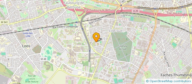 localisation de l'entreprise MADAME SABRINA COURMONT à LILLE