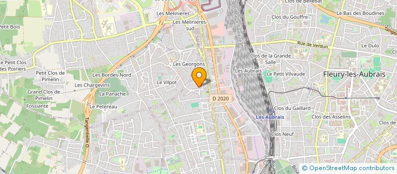 localisation de l'entreprise MADAME SABRINA COUTIN à ORLEANS