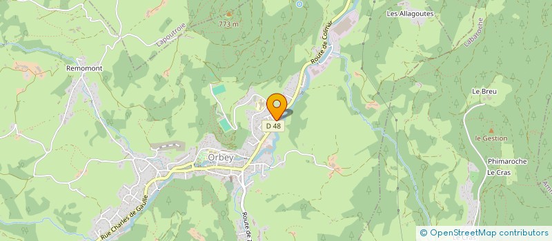 localisation de l'entreprise MADAME SABRINA COUTURIER  ORBEY