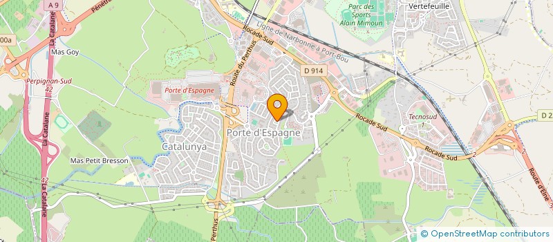 localisation de l'entreprise MADAME SABRINA CRIADO  PERPIGNAN