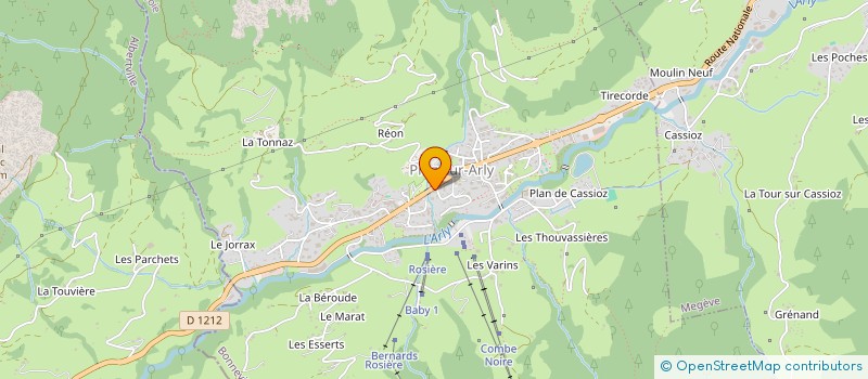 localisation de l'entreprise MADAME SABRINA CUSIN-MERMET  PRAZ-SUR-ARLY