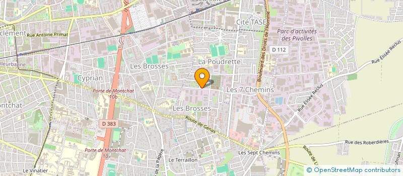 localisation de l'entreprise MADAME SABRINA CUSSET  VAULX-EN-VELIN