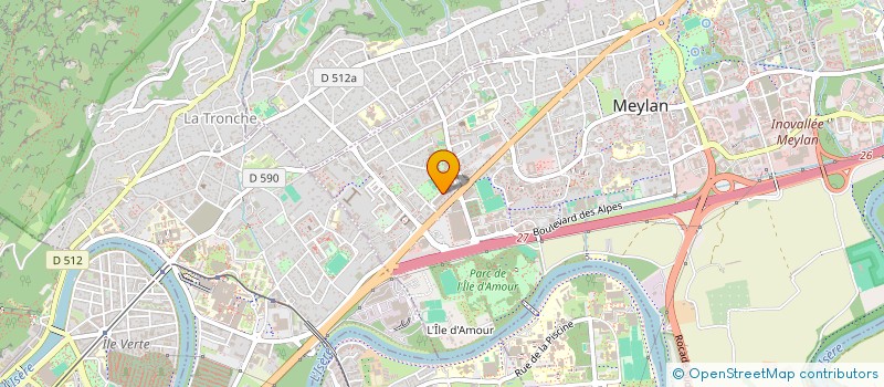 localisation de l'entreprise MADAME SABRINA DANDEU  MEYLAN