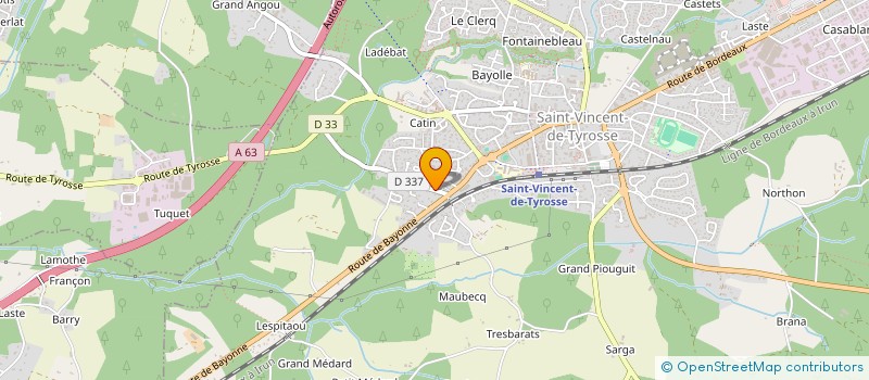 localisation de l'entreprise MADAME SABRINA DARRIGADE  SAINT-VINCENT-DE-TYROSSE