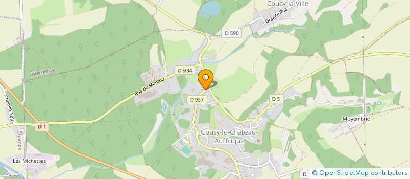 localisation de l'entreprise MADAME SABRINA DAUCHELLE  COUCY-LE-CHATEAU-AUFFRIQUE